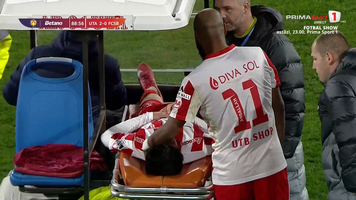 Alexandru Matei s-a accidentat grav în UTA - FCSB