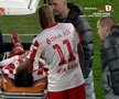 Alexandru Matei s-a accidentat grav în UTA - FCSB // FOTO: captură Prima Sport