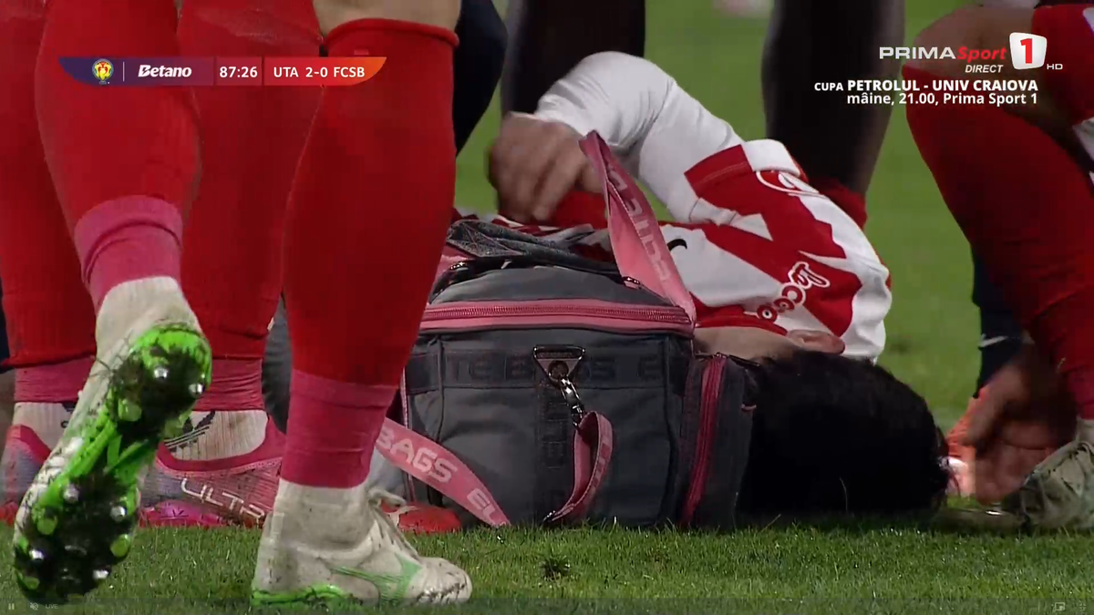 Alexandru Matei s-a accidentat grav în UTA - FCSB