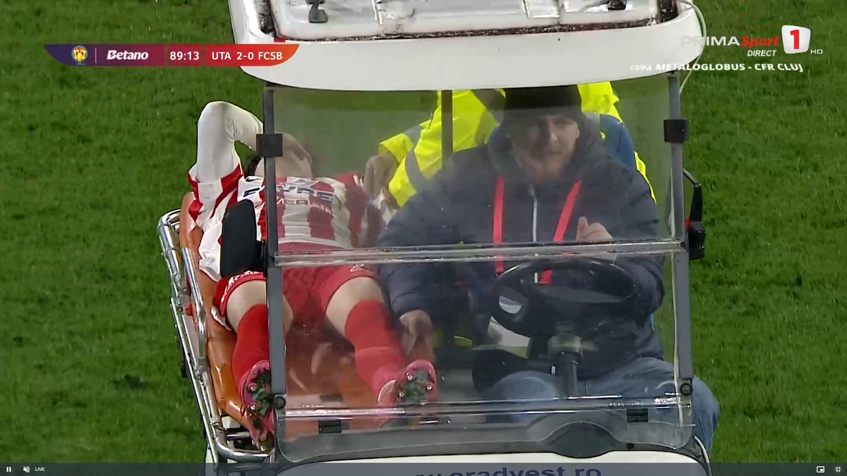 Alexandru Matei s-a accidentat grav în UTA - FCSB