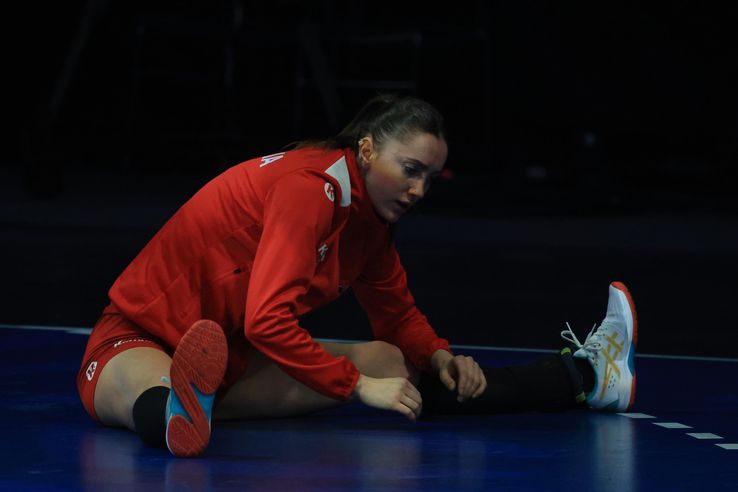 România - Ungaria, imagini de la încălzire la CM de handbal feminin 2025 / FOTO: Ionuț Iordache (GSP.ro)