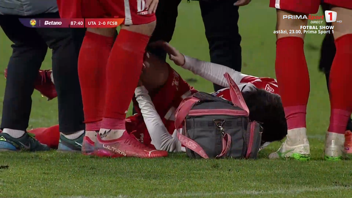Alexandru Matei s-a accidentat grav în UTA - FCSB