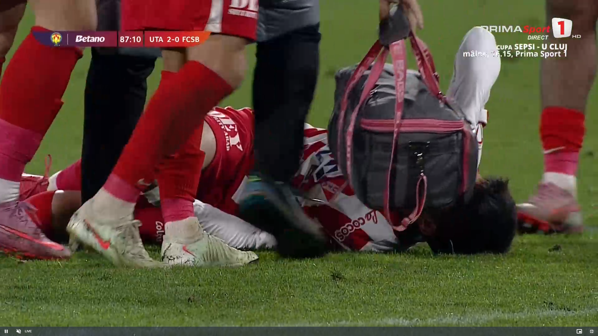 Alexandru Matei s-a accidentat grav în UTA - FCSB