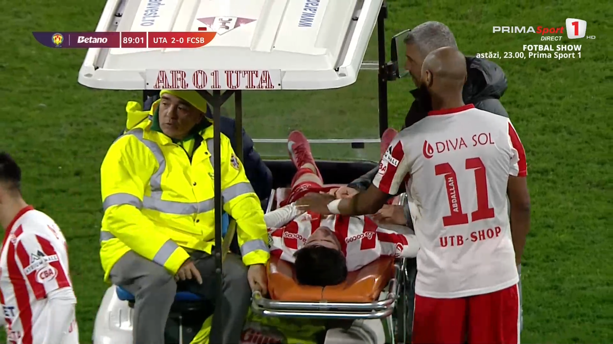 Alexandru Matei s-a accidentat grav în UTA - FCSB