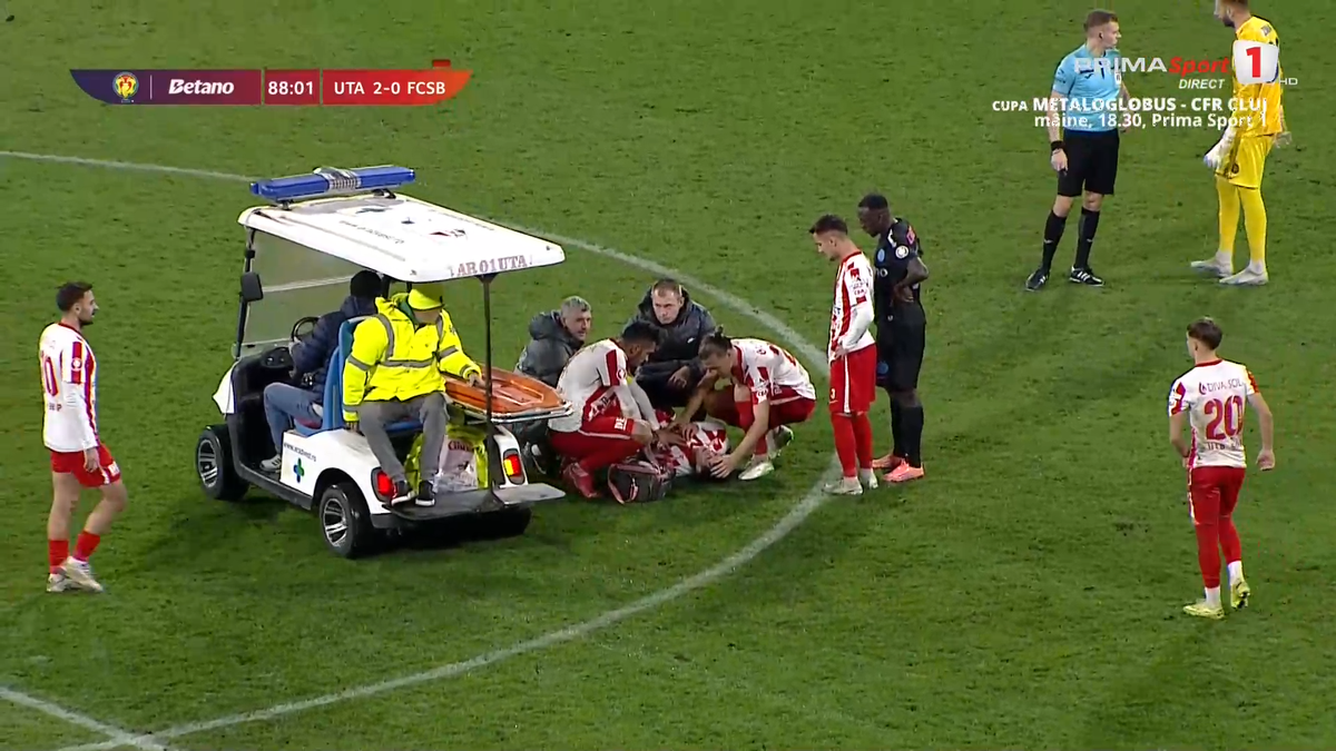 Alexandru Matei s-a accidentat grav în UTA - FCSB