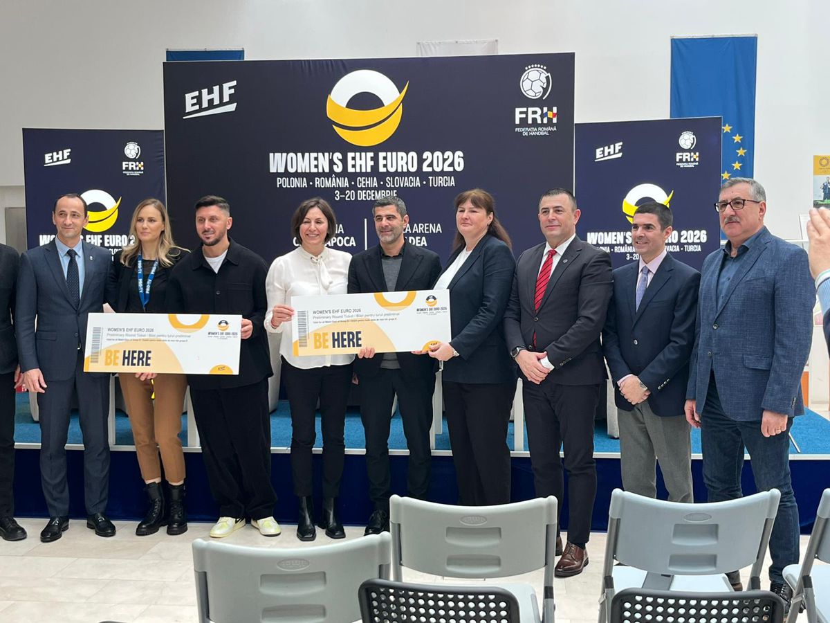 FRH a lansat azi platforma de ticketing pentru Campionatul European de handbal feminin din 2026 găzduit de România: cât costă biletele