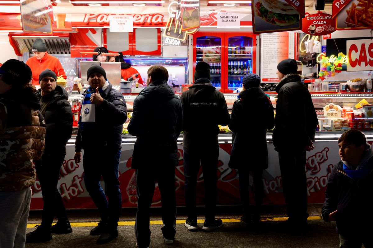 Imagini înaintea meciului Inter - Venezia