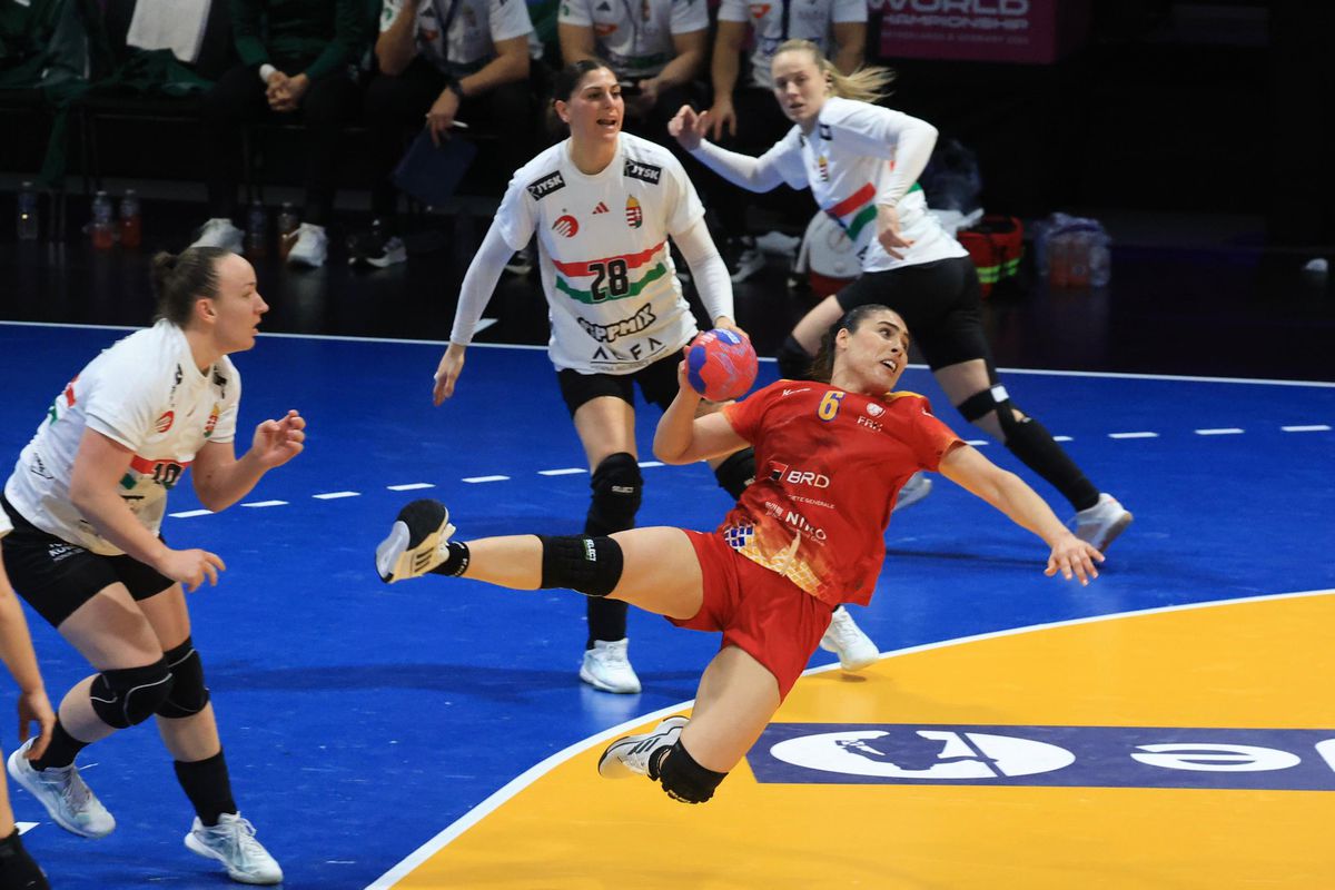 Imagini din meciul Ungaria - România, CM 2025 de handbal feminin