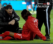 Mamadou Karamoko s-a accidentat la încălzire înainte de Farul - Dinamo // FOTO: captură Prima Sport