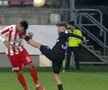 Imprudența lui Necșulescu a fost sancționată cu „roșu”, după verificarea fazei la VAR / Captură Digi Sport
