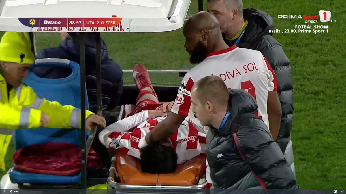 Alexandru Matei s-a accidentat grav în UTA - FCSB