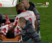 Alexandru Matei s-a accidentat grav în UTA - FCSB // FOTO: captură Prima Sport