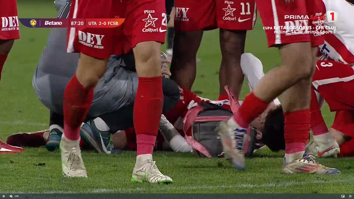 Alexandru Matei s-a accidentat grav în UTA - FCSB