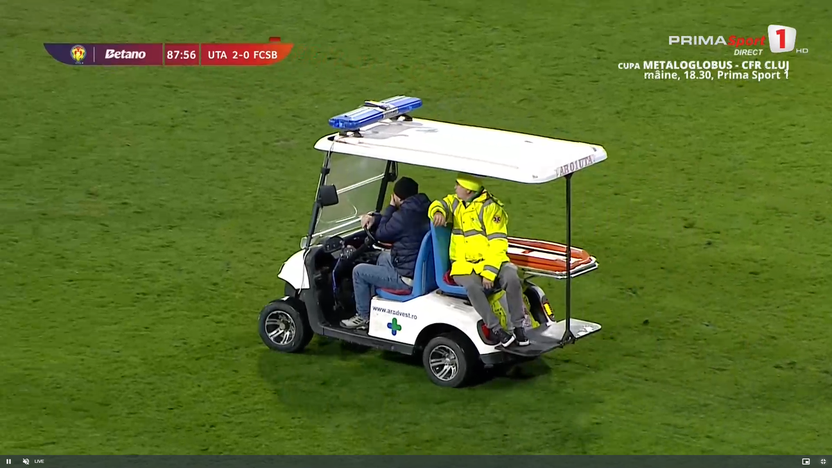 Alexandru Matei s-a accidentat grav în UTA - FCSB