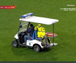 Alexandru Matei s-a accidentat grav în UTA - FCSB // FOTO: captură Prima Sport