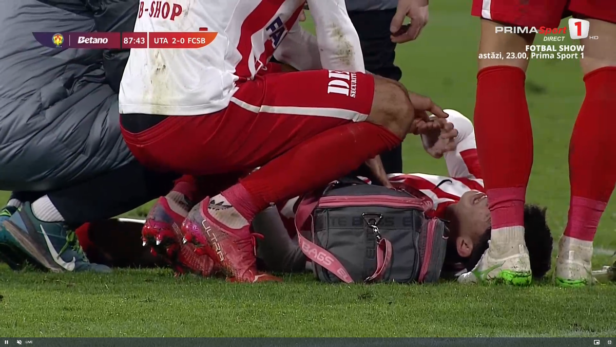 Alexandru Matei s-a accidentat grav în UTA - FCSB