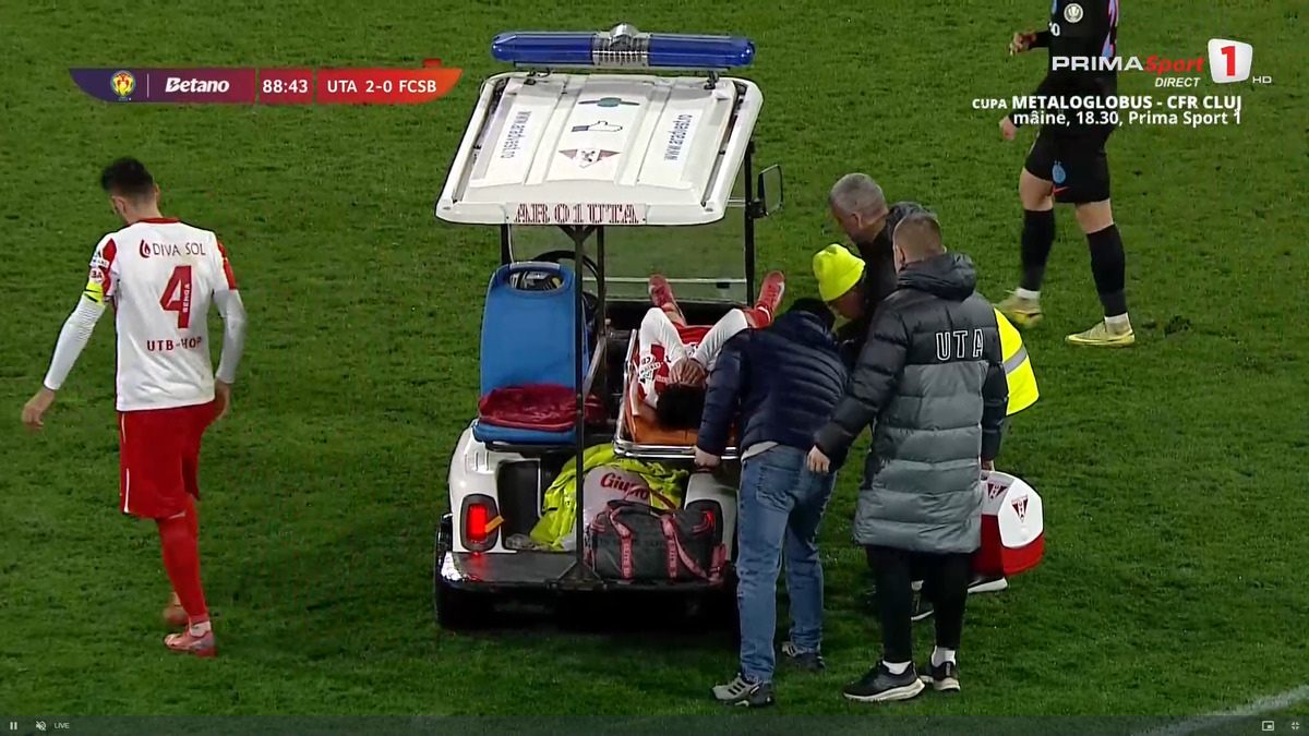 Alexandru Matei s-a accidentat grav în UTA - FCSB