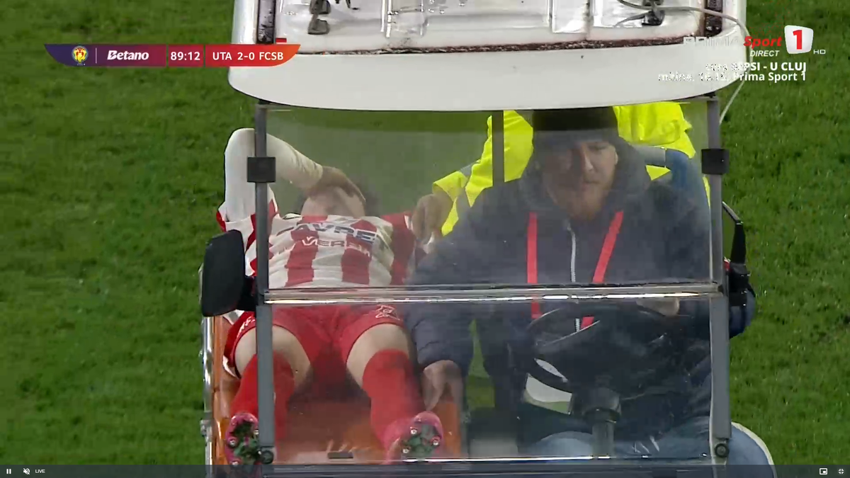 Alexandru Matei s-a accidentat grav în UTA - FCSB