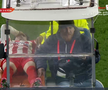 Alexandru Matei s-a accidentat grav în UTA - FCSB // FOTO: captură Prima Sport