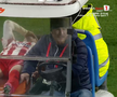 Alexandru Matei s-a accidentat grav în UTA - FCSB // FOTO: captură Prima Sport