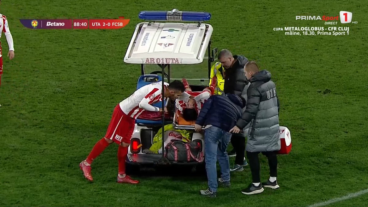Alexandru Matei s-a accidentat grav în UTA - FCSB