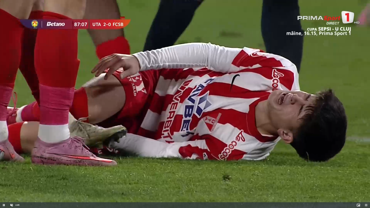 Alexandru Matei s-a accidentat grav în UTA - FCSB