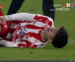 Alexandru Matei s-a accidentat grav în UTA - FCSB // FOTO: captură Prima Sport
