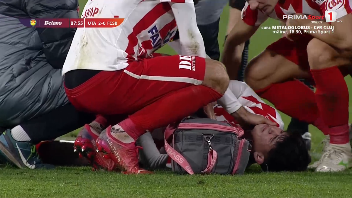 Alexandru Matei s-a accidentat grav în UTA - FCSB