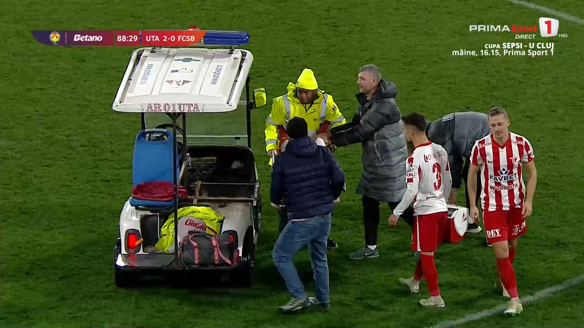 Alexandru Matei s-a accidentat grav în UTA - FCSB