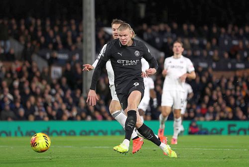 Erling Haaland a ajuns la golul 100 în Premier League/ foto: Guliver/GettyImages