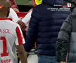 Alexandru Matei s-a accidentat grav în UTA - FCSB // FOTO: captură Prima Sport