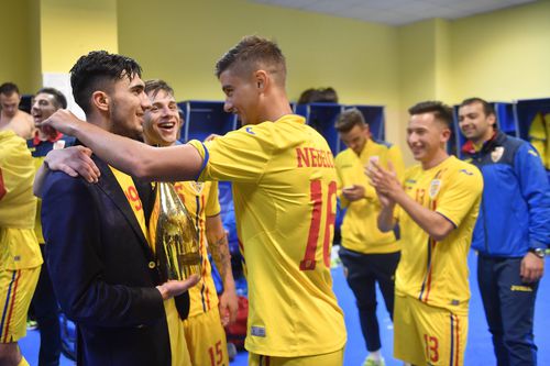 România U21 sărbătorea calificarea la EURO 2019. Sursa foto: Imago