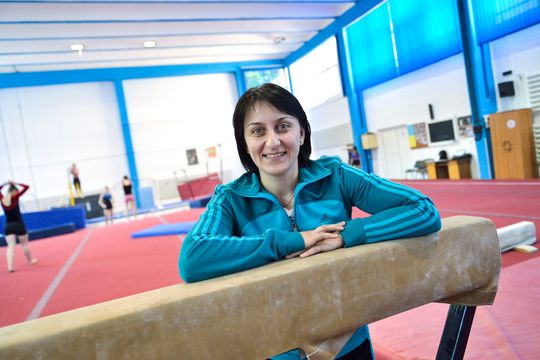 Gina Gogean în sala de la Deva FOTO Raed Krishan