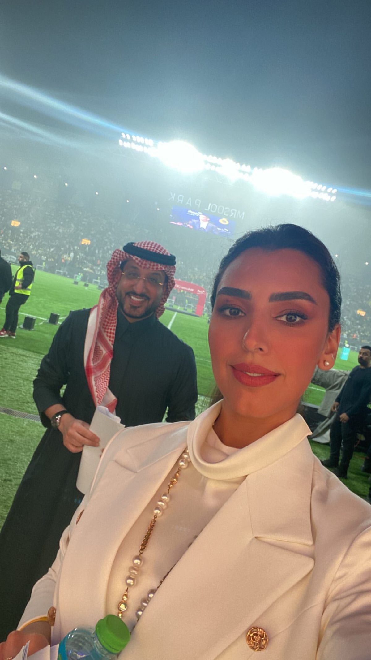 Fatma Fahad - jurnalista de la prezentarea lui Ronaldo la Al-Nassr