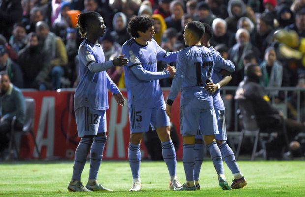 Real Madrid, victorie chinuită pe terenul unei formații de liga a patra, în faza 16-imilor Cupa Regelui