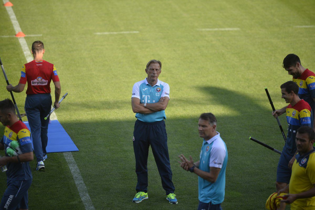 Antrenament cu Christoph Daum la naționala României