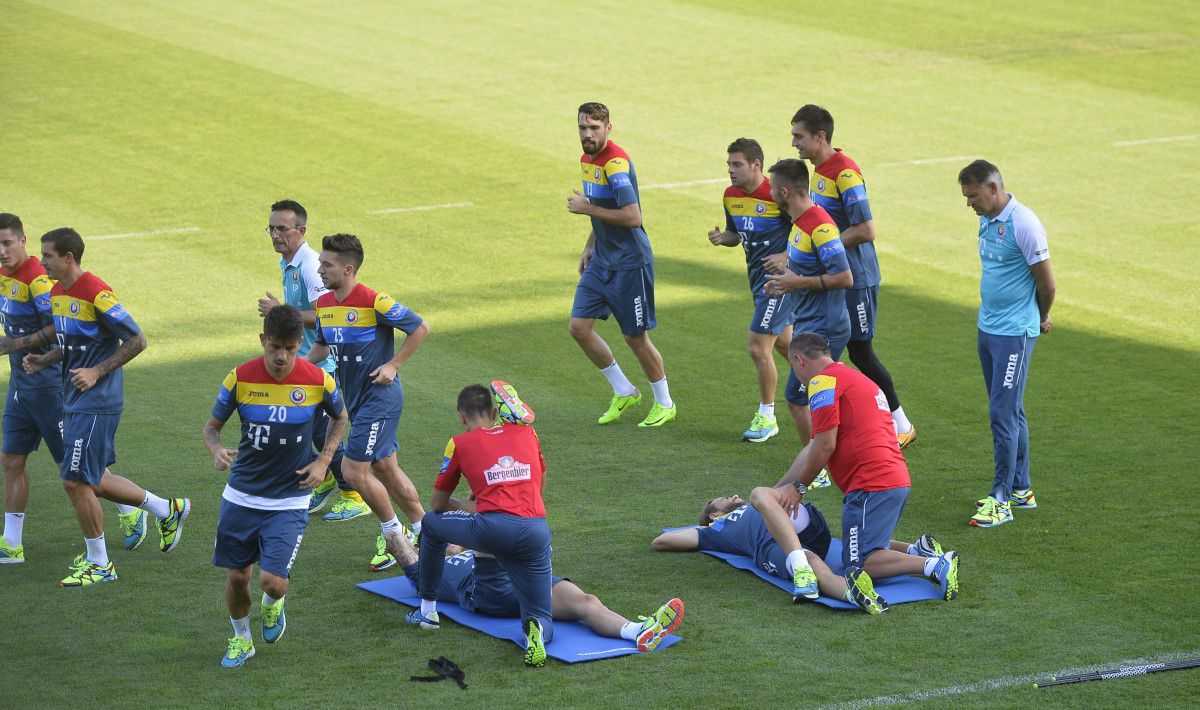 Antrenament cu Christoph Daum la naționala României