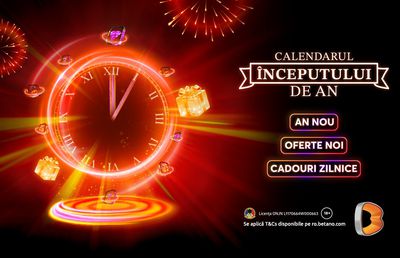 Dăm startul Calendarului Începutului de An Betano An Nou, Oferte Noi, Cadouri Zilnice