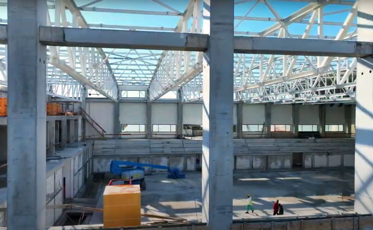 Noi imagini cu investiția de 10 milioane din București: „Zilele acestea se montează ultimele elemente ale structurii arhitecturale”