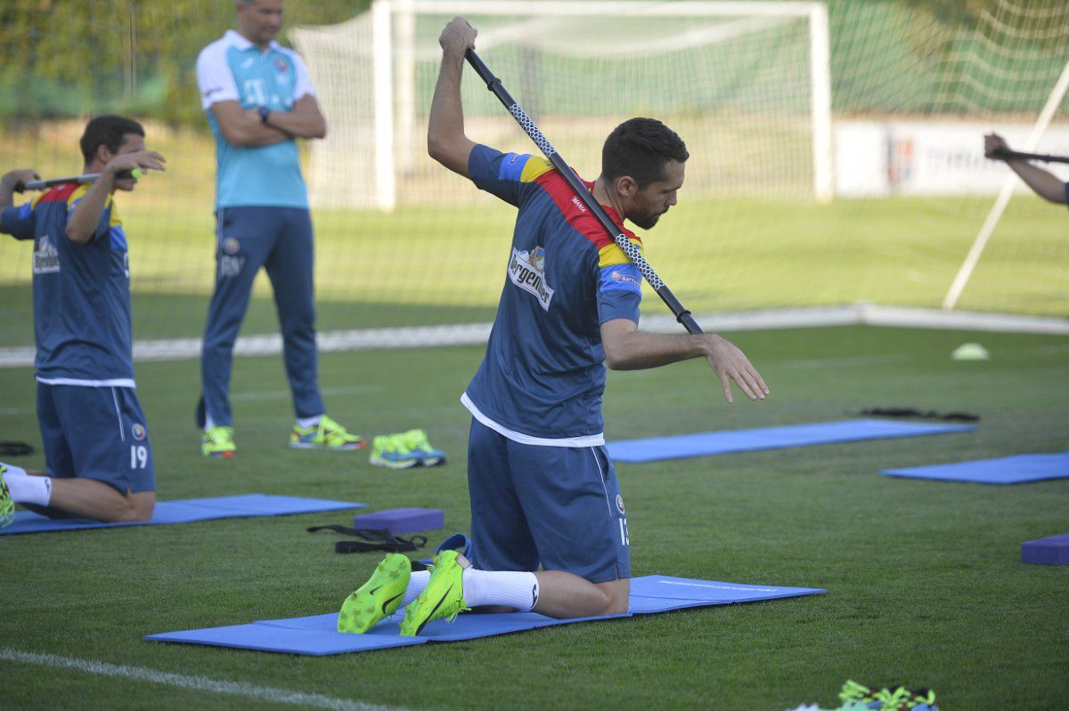 Antrenament cu Christoph Daum la naționala României