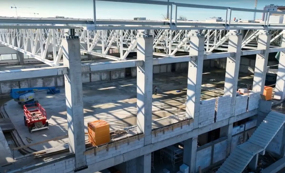 Noi imagini cu investiția de 10 milioane din București: „Zilele acestea se montează ultimele elemente ale structurii arhitecturale”