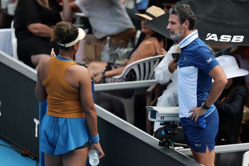 Naomi Osaka și Patrick Mouratoglou la Auckland FOTO Guliver/GettyImages