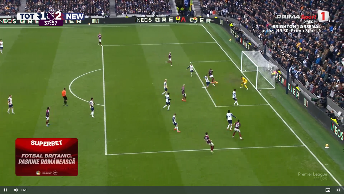 Nota lui Radu Drăgușin pentru prestația de coșmar din Tottenham - Newcastle » Postecoglou l-a schimbat la pauză, preferând să rămână fără stoperi de meserie!