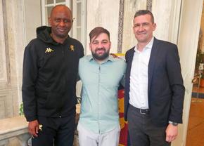 Primă întâlnire strategică pe axa Rapid - Genoa » Daniel Sandu, lângă uriașul Vieira