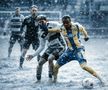 Cum ar arăta meciurile din Superligă dacă s-ar juca în zăpadă. Foto: Dan Filipciuc
