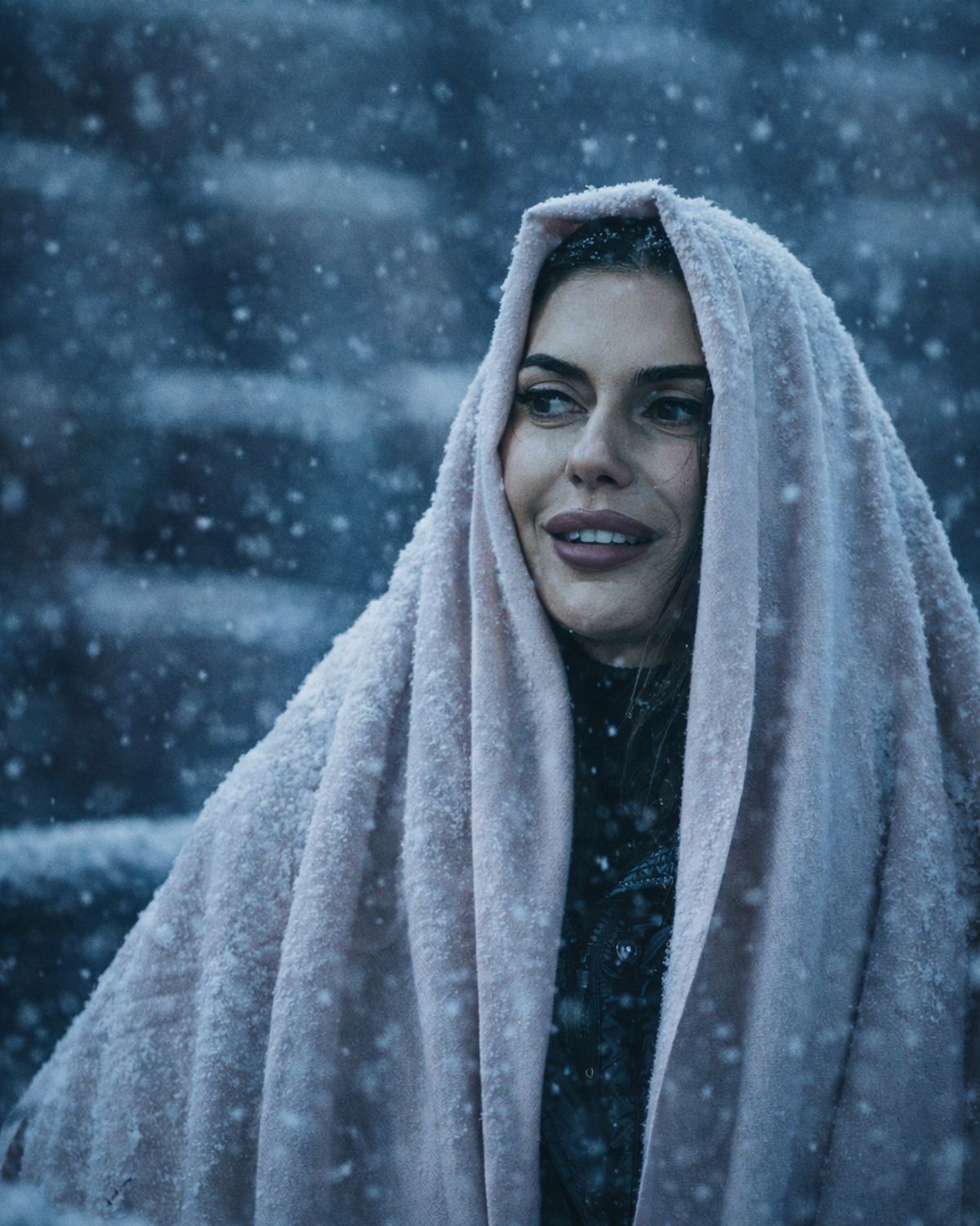 Superliga, îngropată în zăpadă! Cum ar arăta meciurile din România într-un scenariu de iarnă extremă