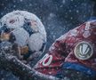 Cum ar arăta meciurile din Superligă dacă s-ar juca în zăpadă. Foto: Dan Filipciuc