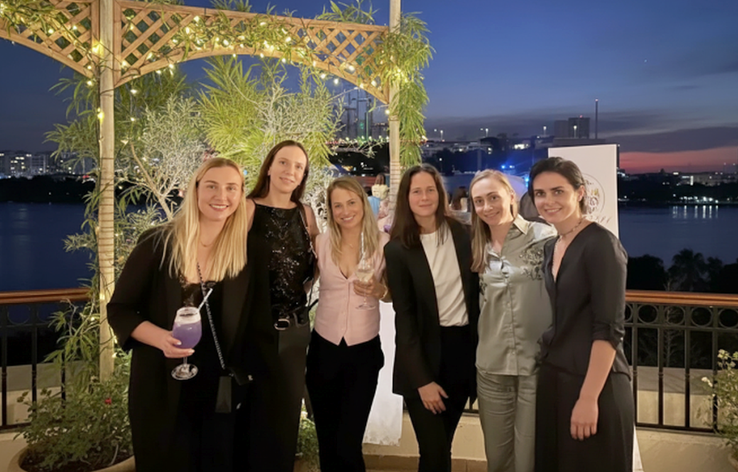 De la stânga la dreapta: N. Kichenok, Danilina, Putintseva, Kasatkina, Krunic, Zabiyako