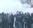 Cu gândul la play-off, echipa din Superliga s-a reunit alături de fani și cu show de fumigene