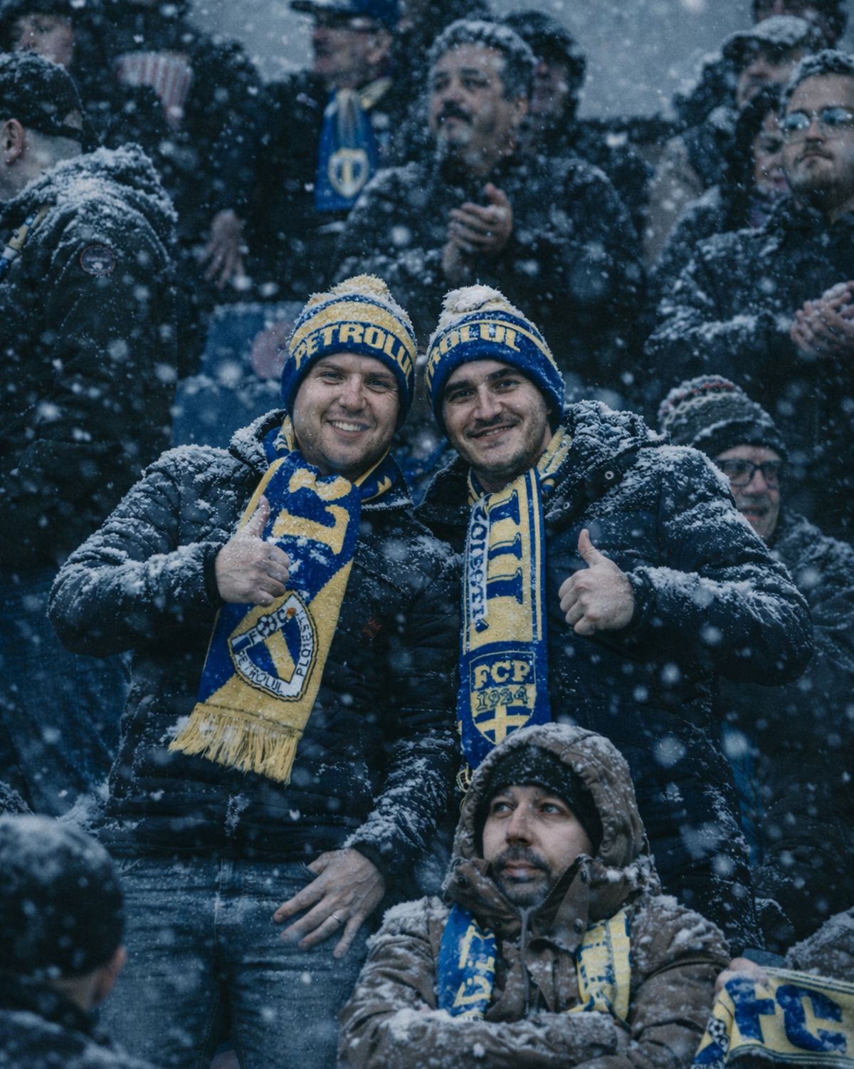 Superliga, îngropată în zăpadă! Cum ar arăta meciurile din România într-un scenariu de iarnă extremă